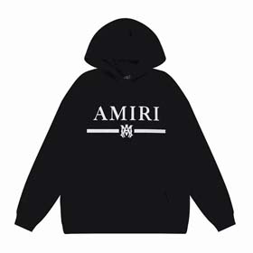 AMIRI Simple large logo print hooded bottoming shirt Hoodie(17 styles)-2198