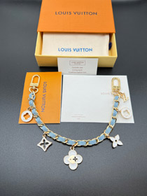 Louis Vuitton LV metal chain floral waist chain four-leaf clover bag chain pendant-4051